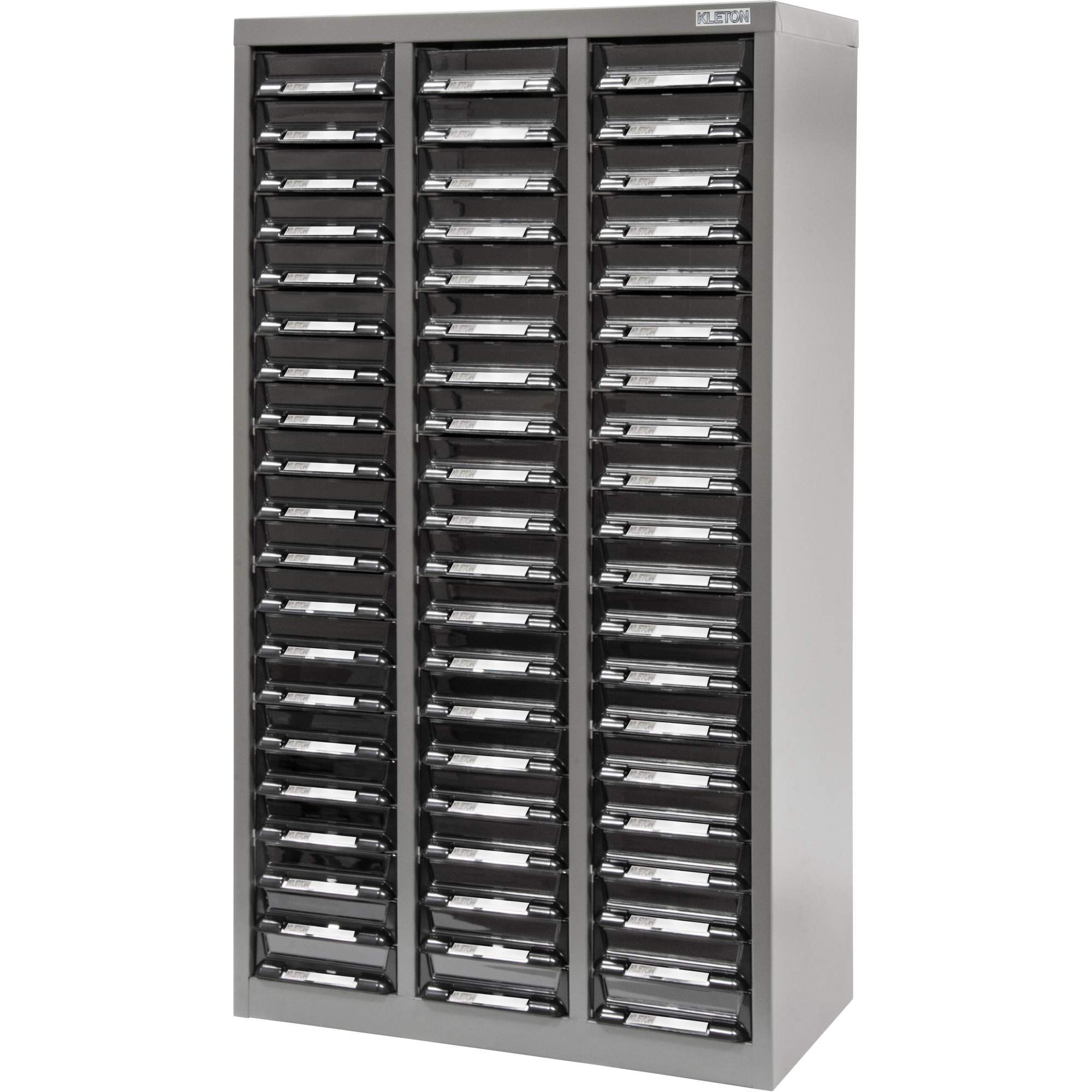 Casiers pour pièces KPC-300, Acier galvanisé, 60 tiroirs, 21-3/10" x 10-2/5" x 36-9/10", Gris
