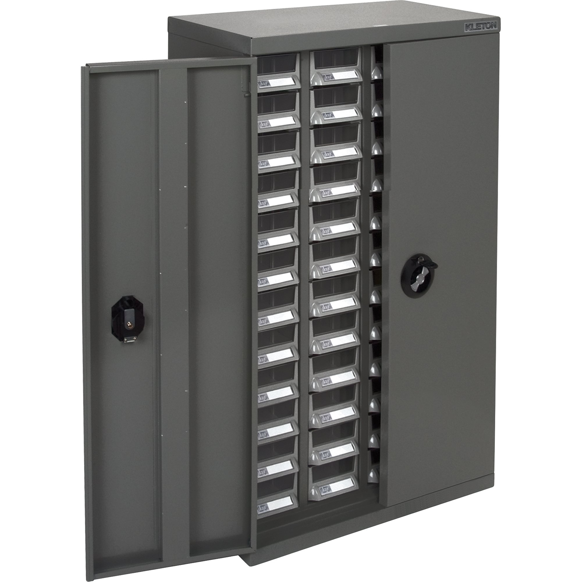 Casiers pour pièces KPC-400, Acier galvanisé, 48 tiroirs, 22-3/5" x 10-4/5" x 36-9/10", Gris