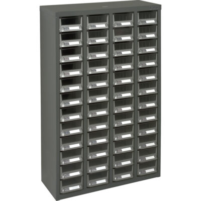 Casiers pour pièces KPC-400, Acier galvanisé, 48 tiroirs, 22-3/5" x 8-7/10" x 36-9/10", Gris