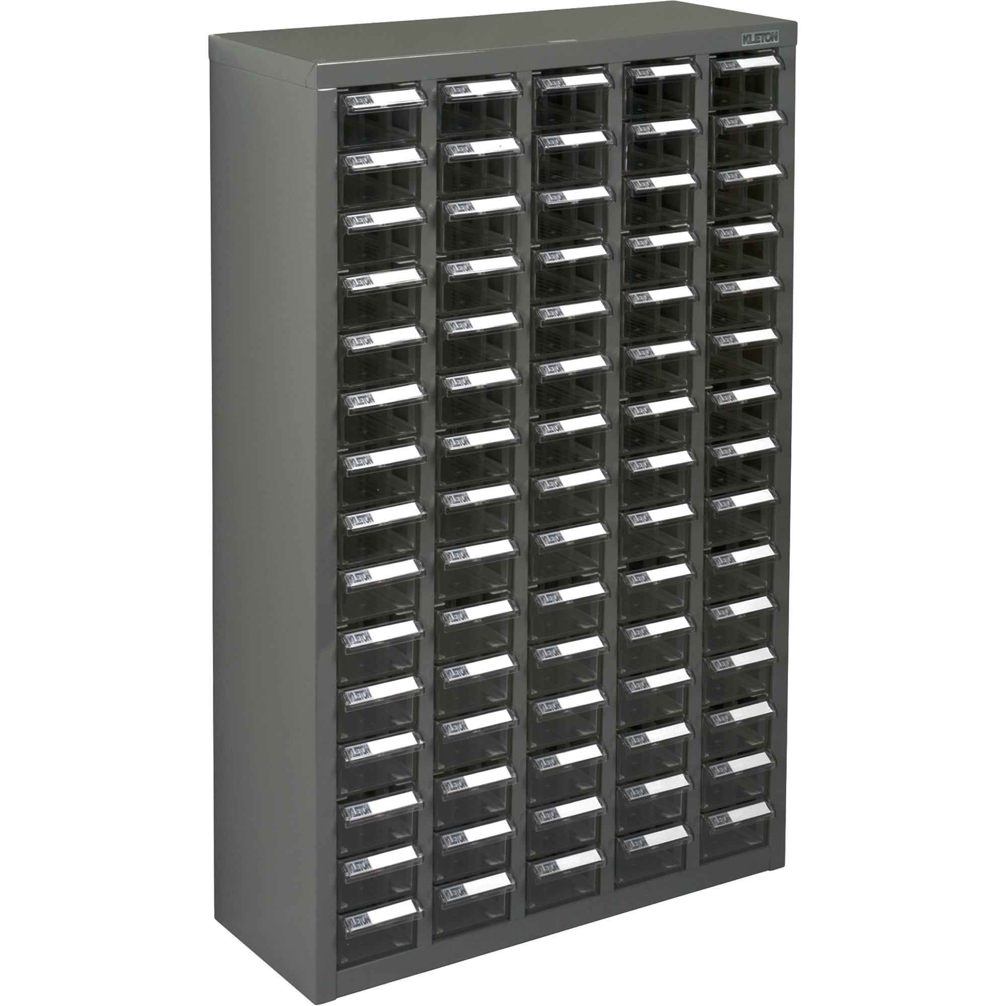 Casiers pour pièces KPC-600, Acier galvanisé, 75 tiroirs, 23-1/10" x 8-7/10" x 36-9/10", Gris