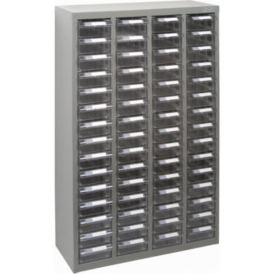 Casiers pour pièces KPC-700, Acier galvanisé, 60 tiroirs, 23-1/10" x 8-7/10" x 36-9/10", Gris