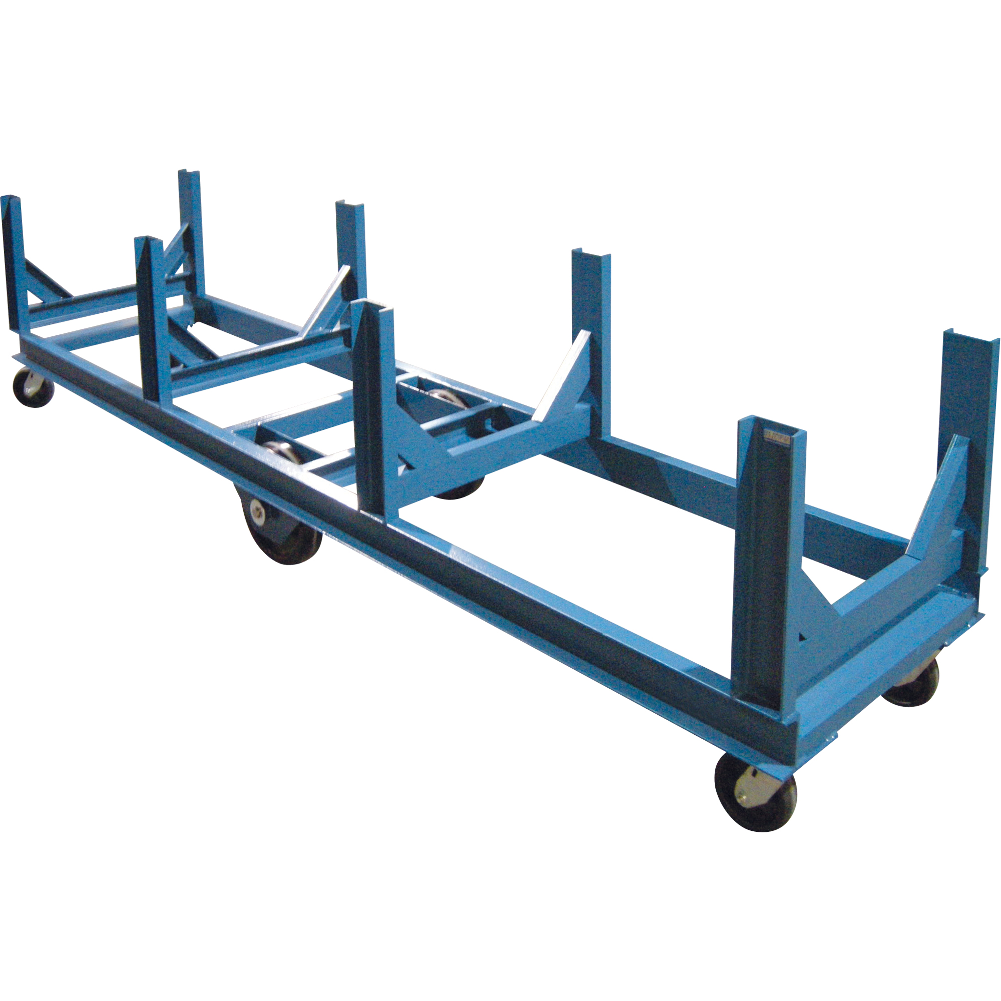 Chariot à berceaux, 120" lo x 28" la x 29" h, Capacité de 5000 lb, Roue Phénolique