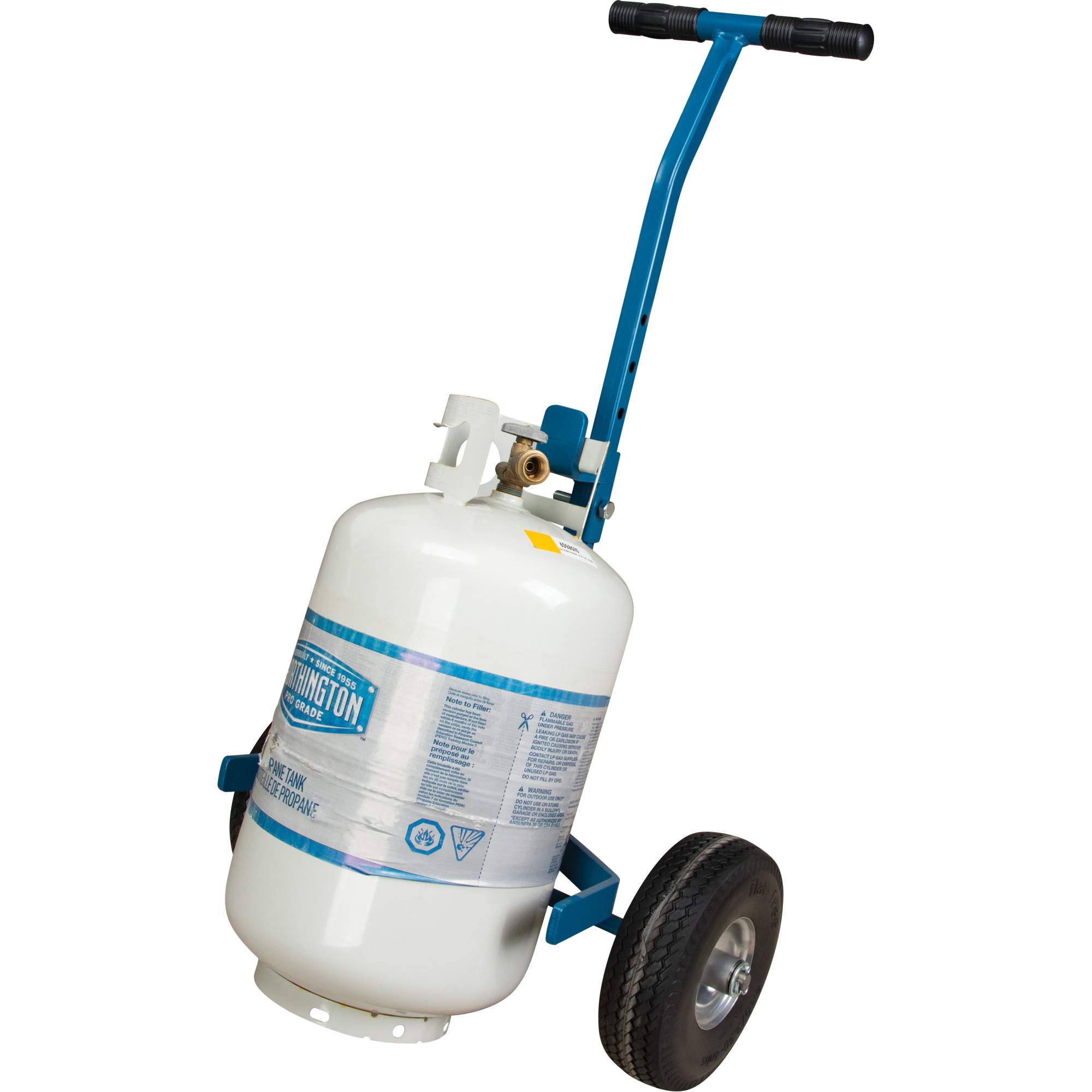 Chariot à cylindres, Roues Anticrevaison, Base de 15-1/2" W x 14-1/4" L, 600 lb – Image 5