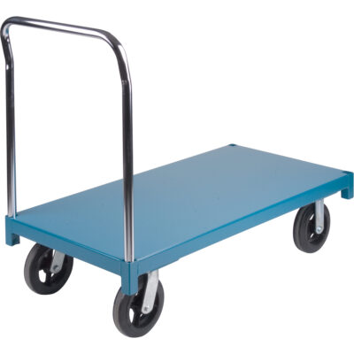 Chariot à plateforme robuste, 48" lo x 24" la x Capacité 2000 lb, Roues en Caoutchouc