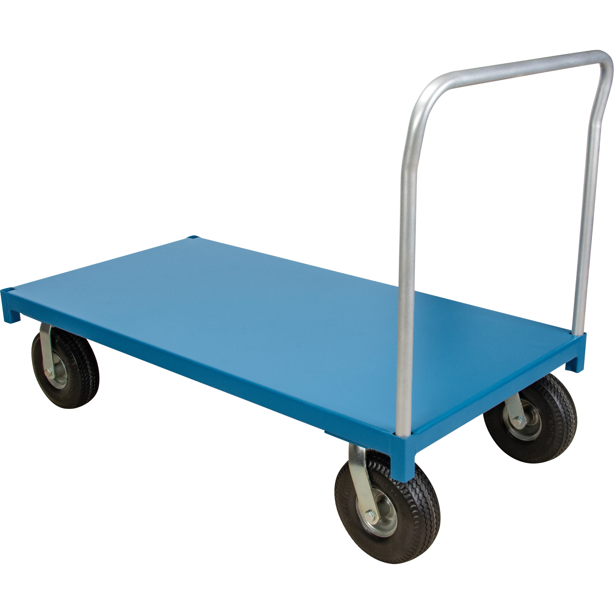 Chariot à plateforme pour l'extérieur, 48" lo x 30" la x Capacité 1200 lb, Roues en Anticrevaison