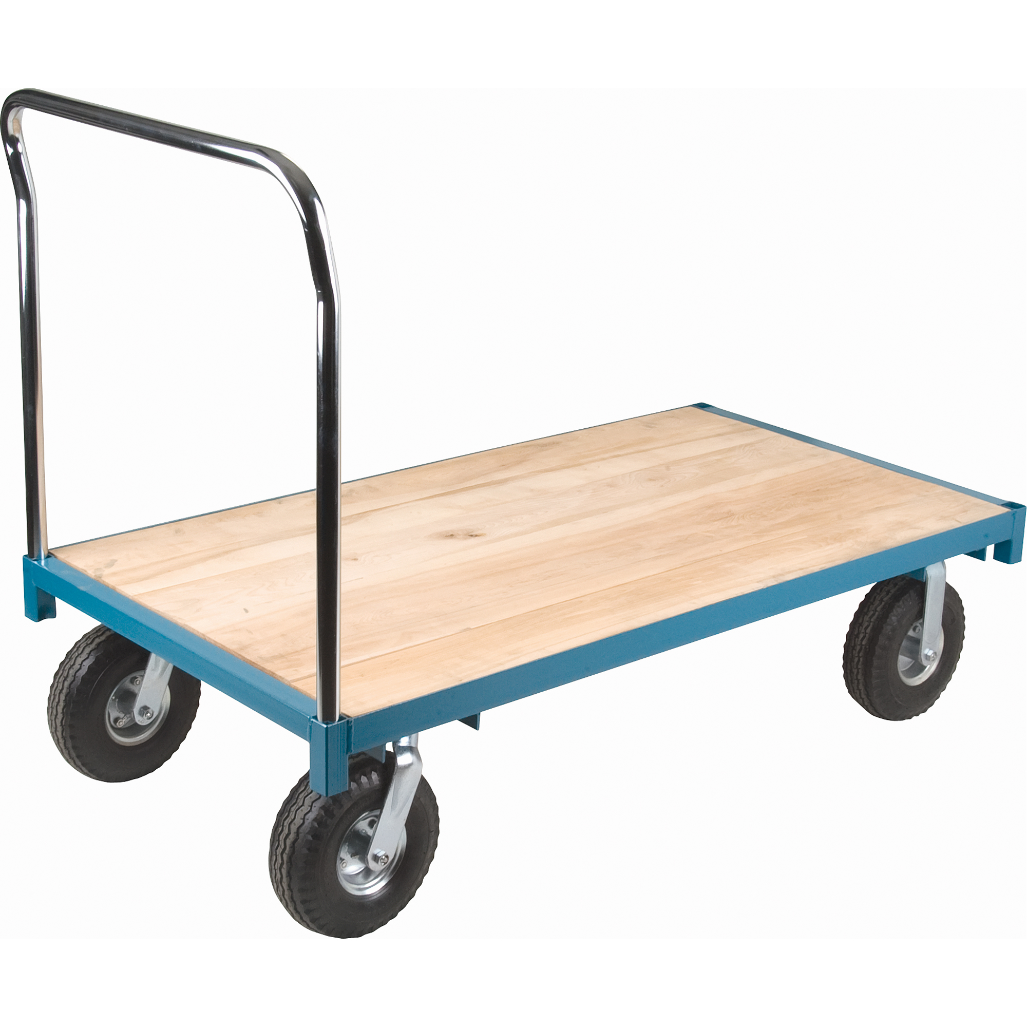 Chariot à plateforme robuste, 48" lo x 24" la, Capacité de 1200 lb, Roues en Pneumatique