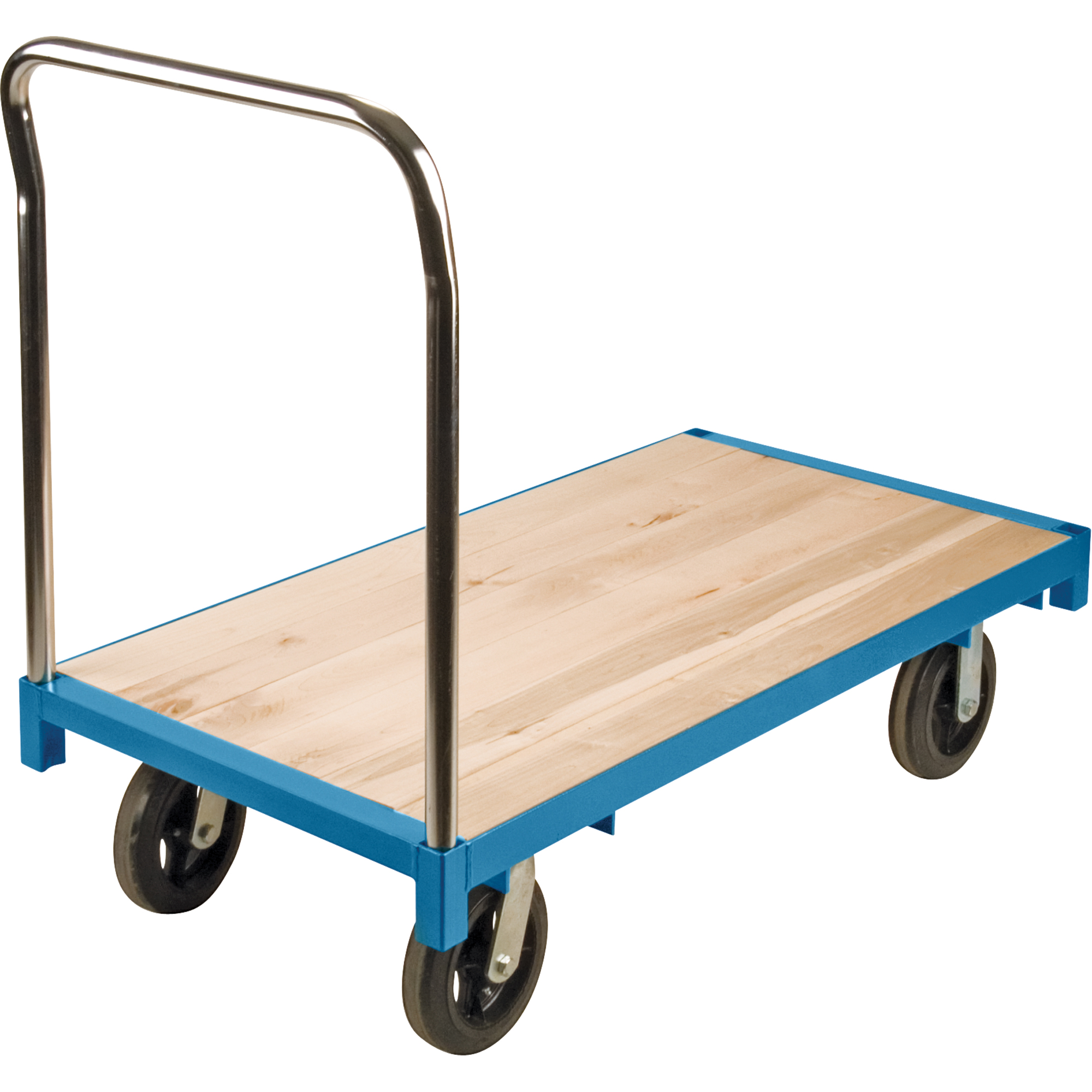 Chariot à plateforme robuste, 48" lo x 24" la, Capacité de 2000 lb, Roues en Caoutchouc