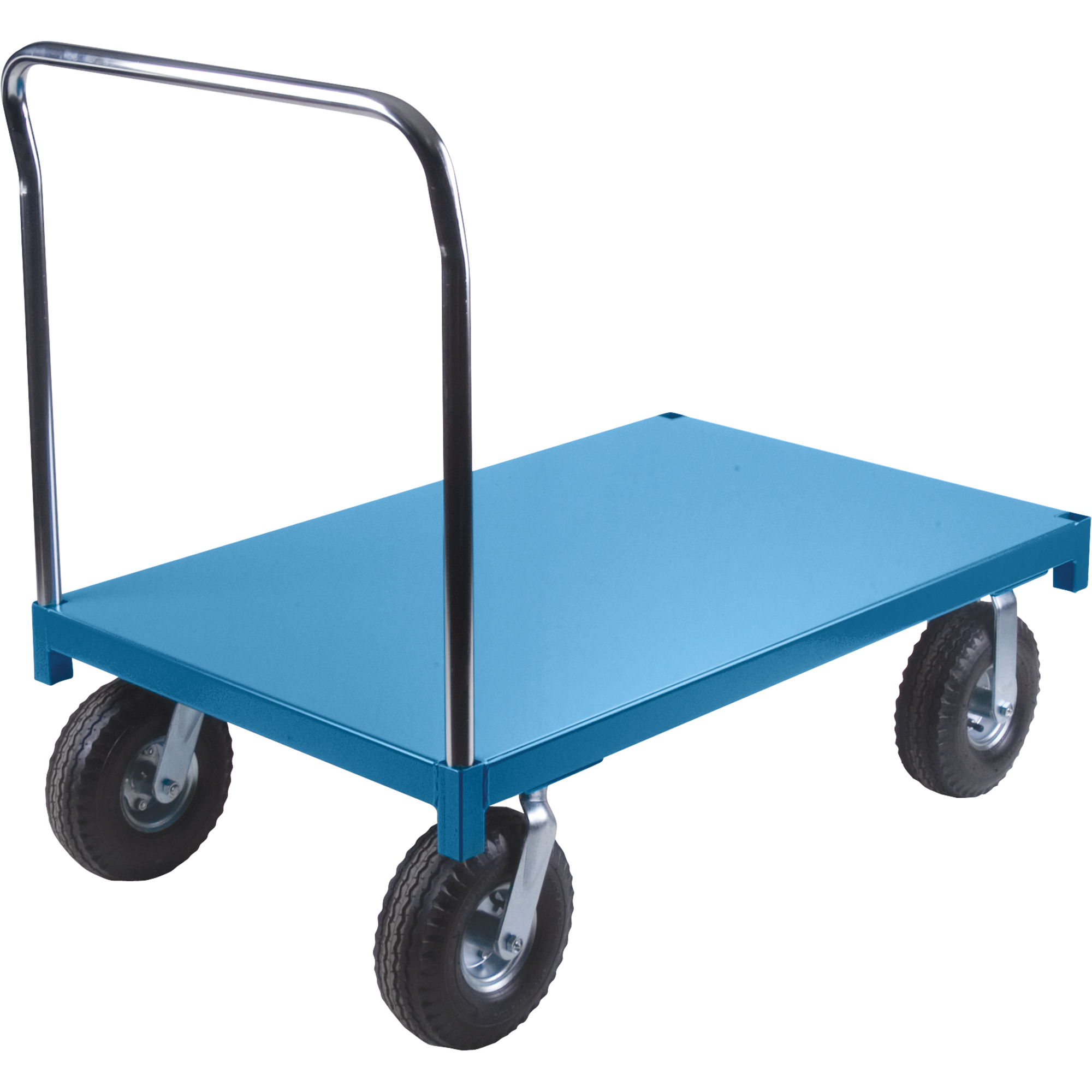 Chariot à plateforme robuste, 48" lo x 24" la x Capacité 1200 lb, Roues en Pneumatique