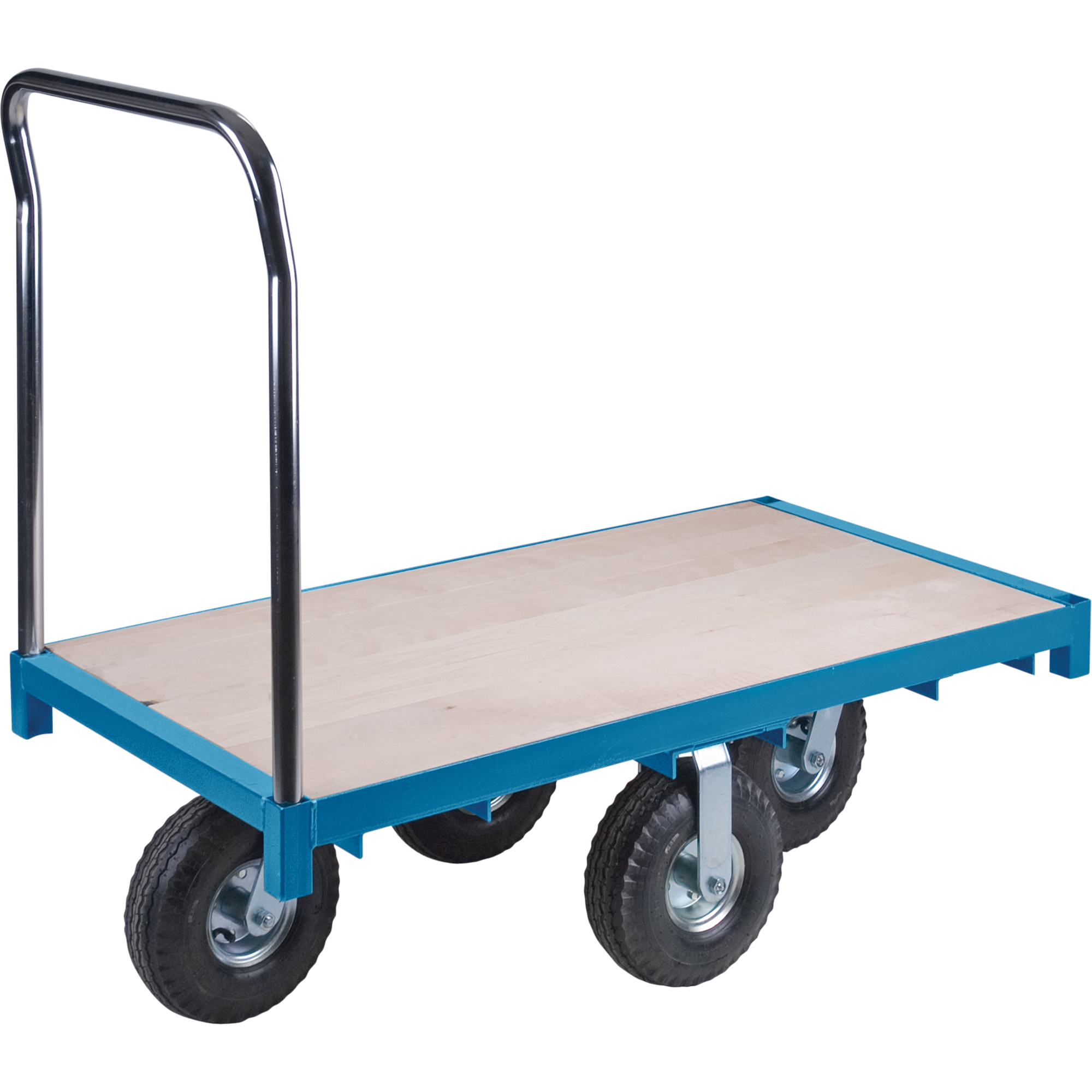 Chariot à plateforme robuste, 48" lo x 24" la x Capacité 1200 lb, Roues en Pneumatique