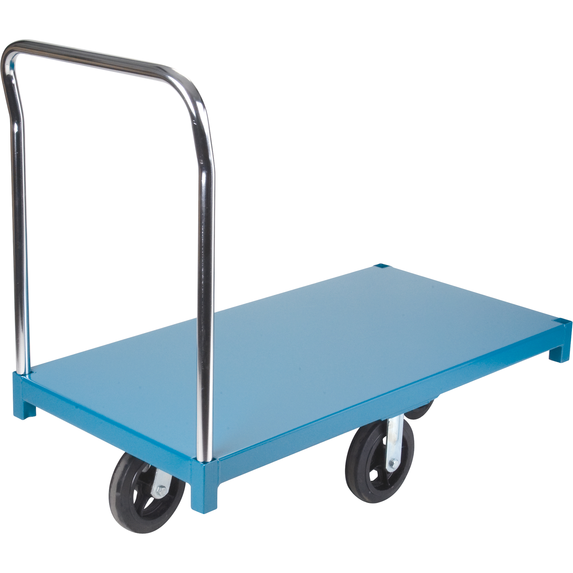 Chariot à plateforme robuste, 48" lo x 24" la x Capacité 2000 lb, Roues en Caoutchouc