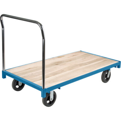 Chariot à plateforme robuste, 60" lo x 30" la, Capacité de 2000 lb, Roues en Caoutchouc