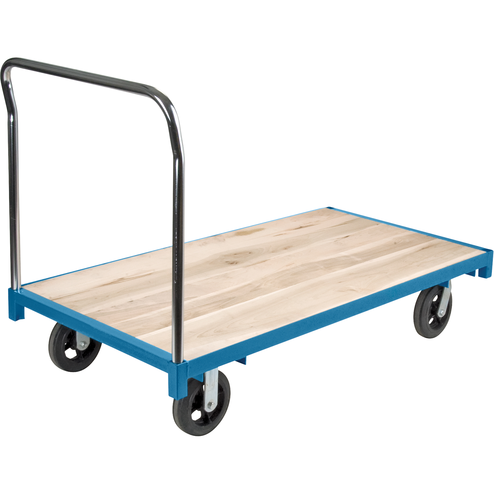 Chariot à plateforme robuste, 60" lo x 30" la, Capacité de 2000 lb, Roues en Caoutchouc