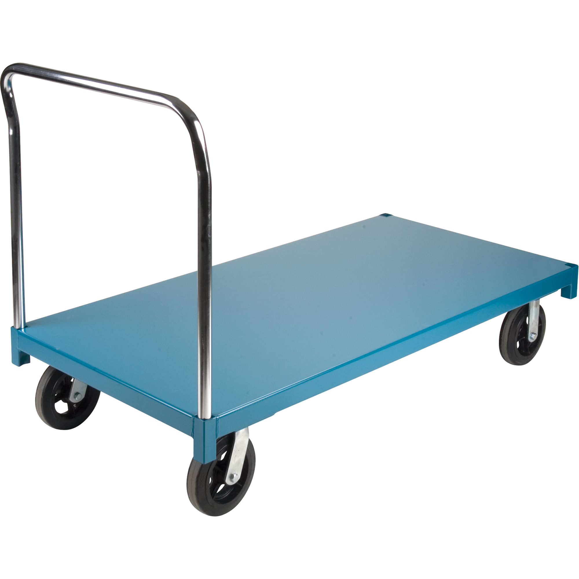 Chariot à plateforme robuste, 60" lo x 30" la x Capacité 2000 lb, Roues en Caoutchouc