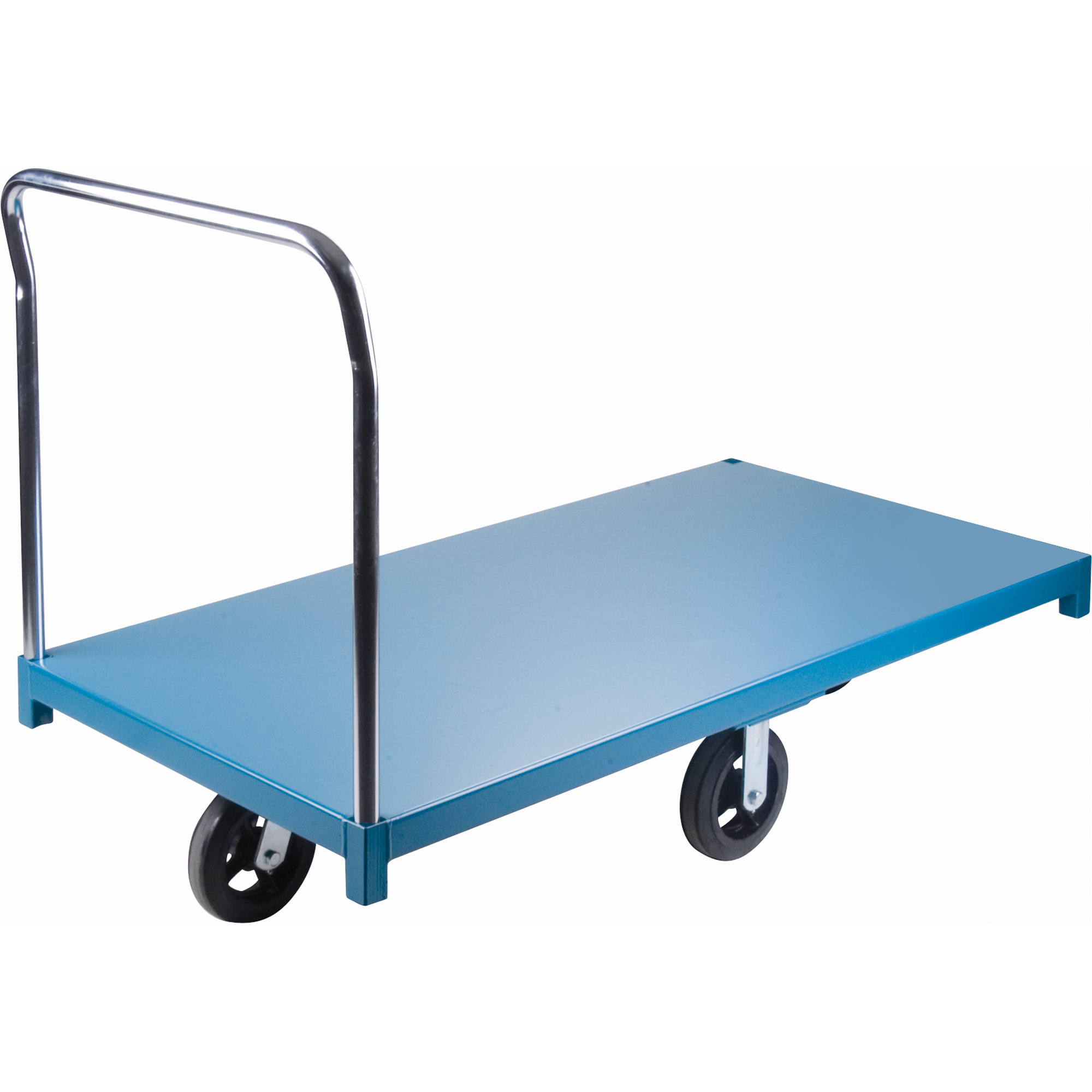 Chariot à plateforme robuste, 72" lo x 36" la x Capacité 2000 lb, Roues en Caoutchouc