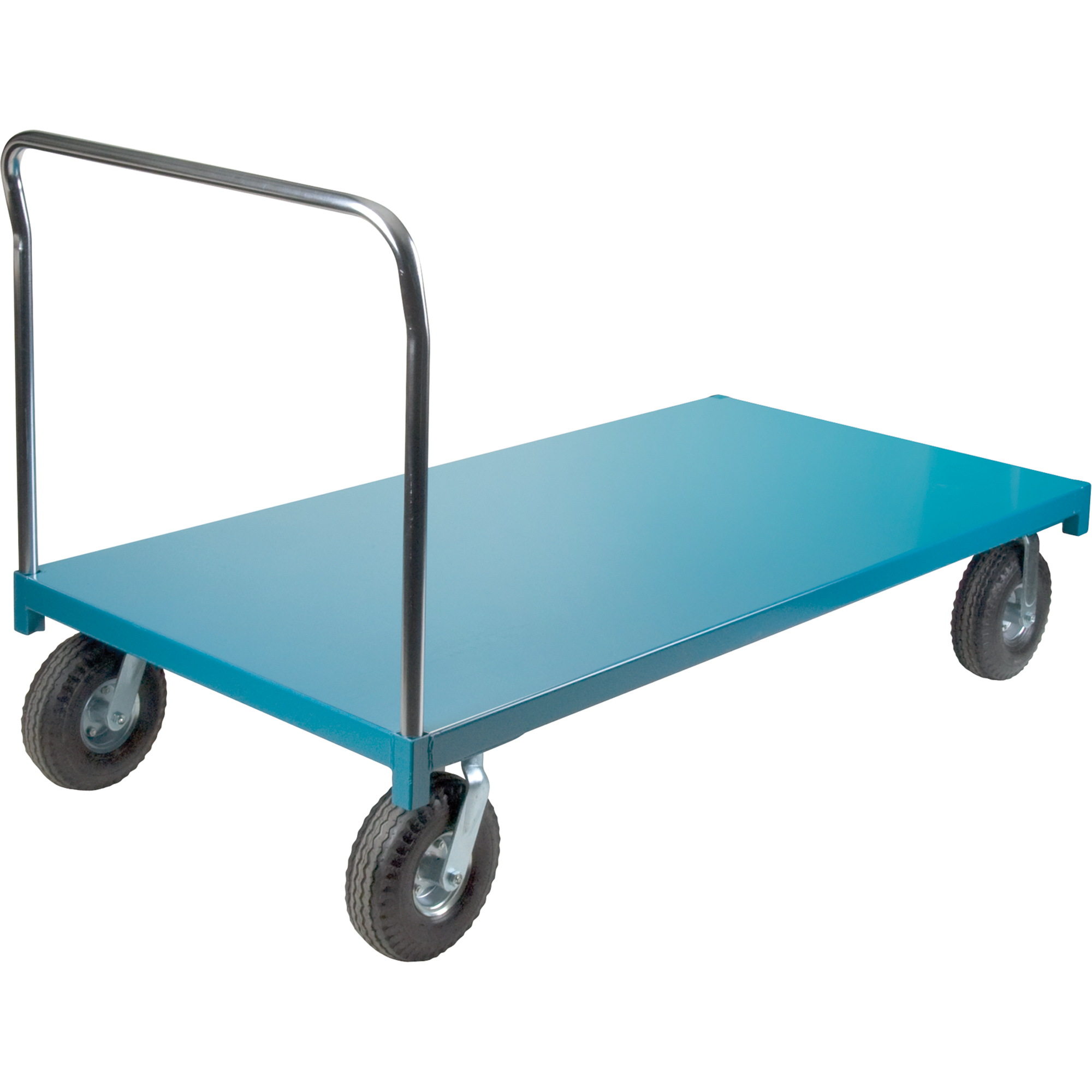 Chariot à plateforme robuste, 72" lo x 36" la x Capacité 1200 lb, Roues en Pneumatique