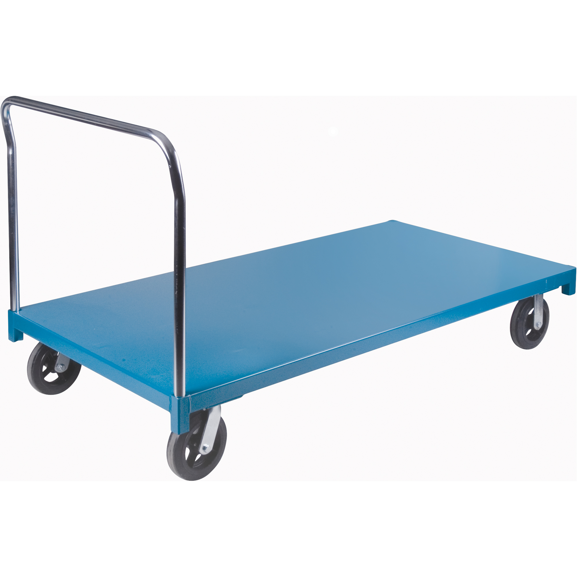 Chariot à plateforme robuste, 72" lo x 36" la x Capacité 2000 lb, Roues en Caoutchouc