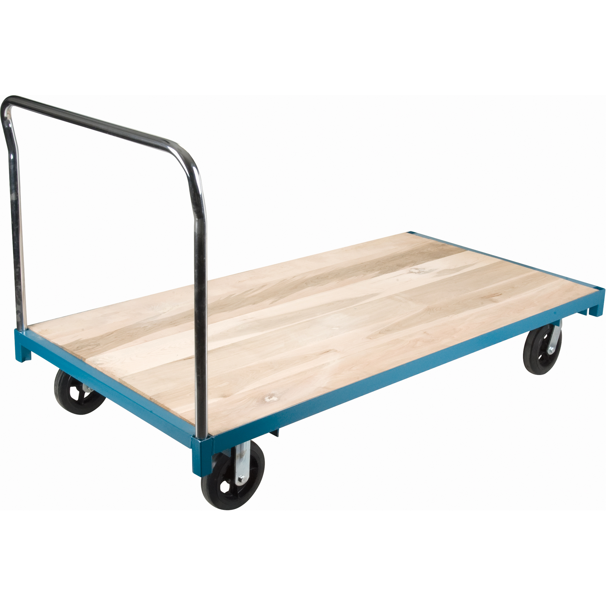 Chariot à plateforme robuste, 96" lo x 48" la, Capacité de 2000 lb, Roues en Caoutchouc