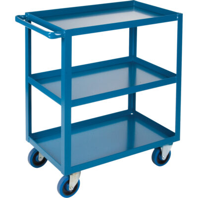 Chariot à tablettes robuste, 3 Tiers, 18" la x 48" h x 33" p, Capacité 1200 lb