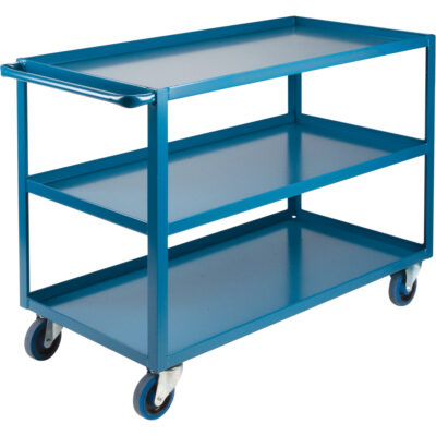 Chariot à tablettes robuste, 3 Tiers, 24" la x 36" h x 51" p, Capacité 1200 lb