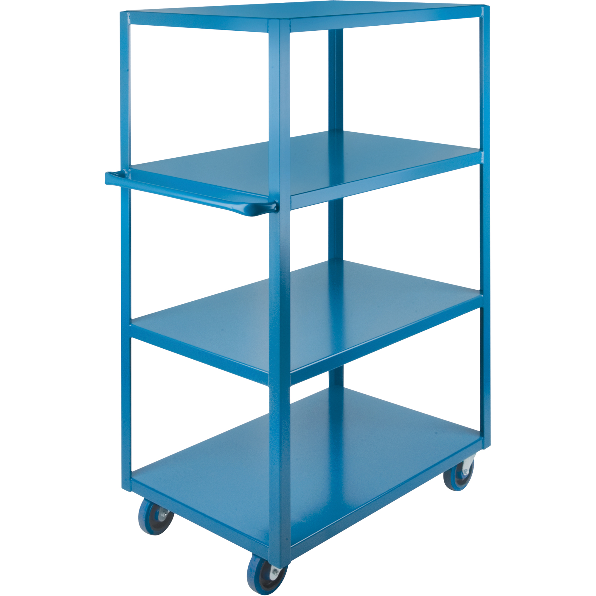 Chariot à tablettes robuste, 4 Tiers, 18" la x 48" h x 30" p, Capacité 1200 lb
