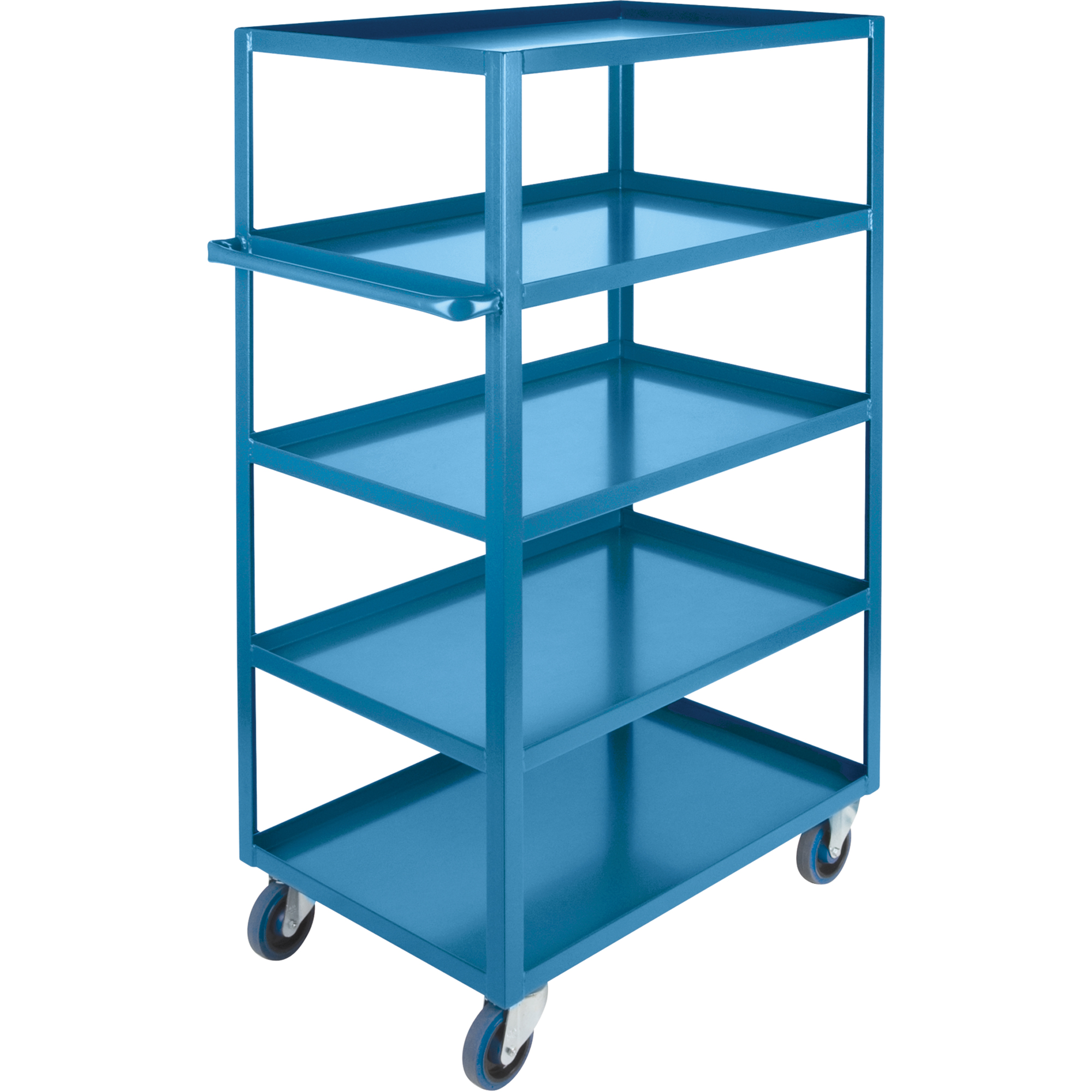 Chariot à tablettes robuste, 5 Tiers, 18" la x 61" h x 33" p, Capacité 1200 lb
