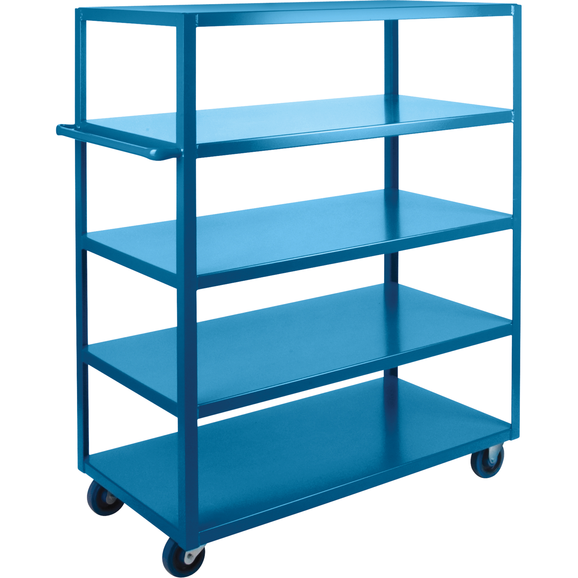 Chariot à tablettes robuste, 5 Tiers, 24" la x 61" h x 36" p, Capacité 1200 lb