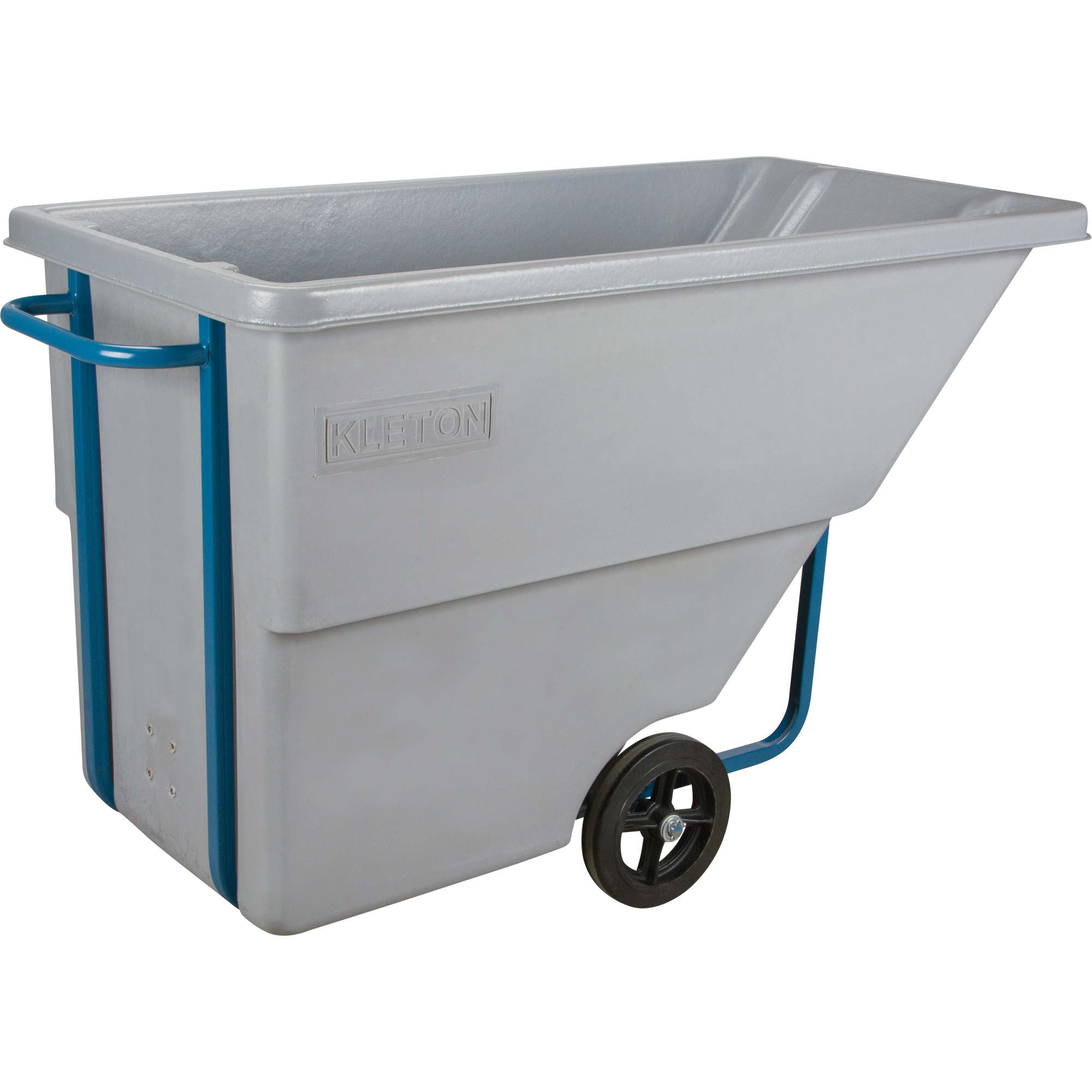 Chariot basculeur en acier, Polyéthylène, 0,625 vg³, Capacité de charge de 850 lb