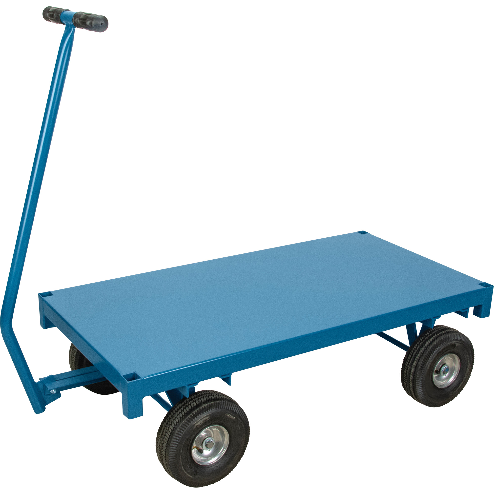 Chariot de ramassage à plateforme pour l'extérieur, 24" la x 48" la x Capacité 1000 lb