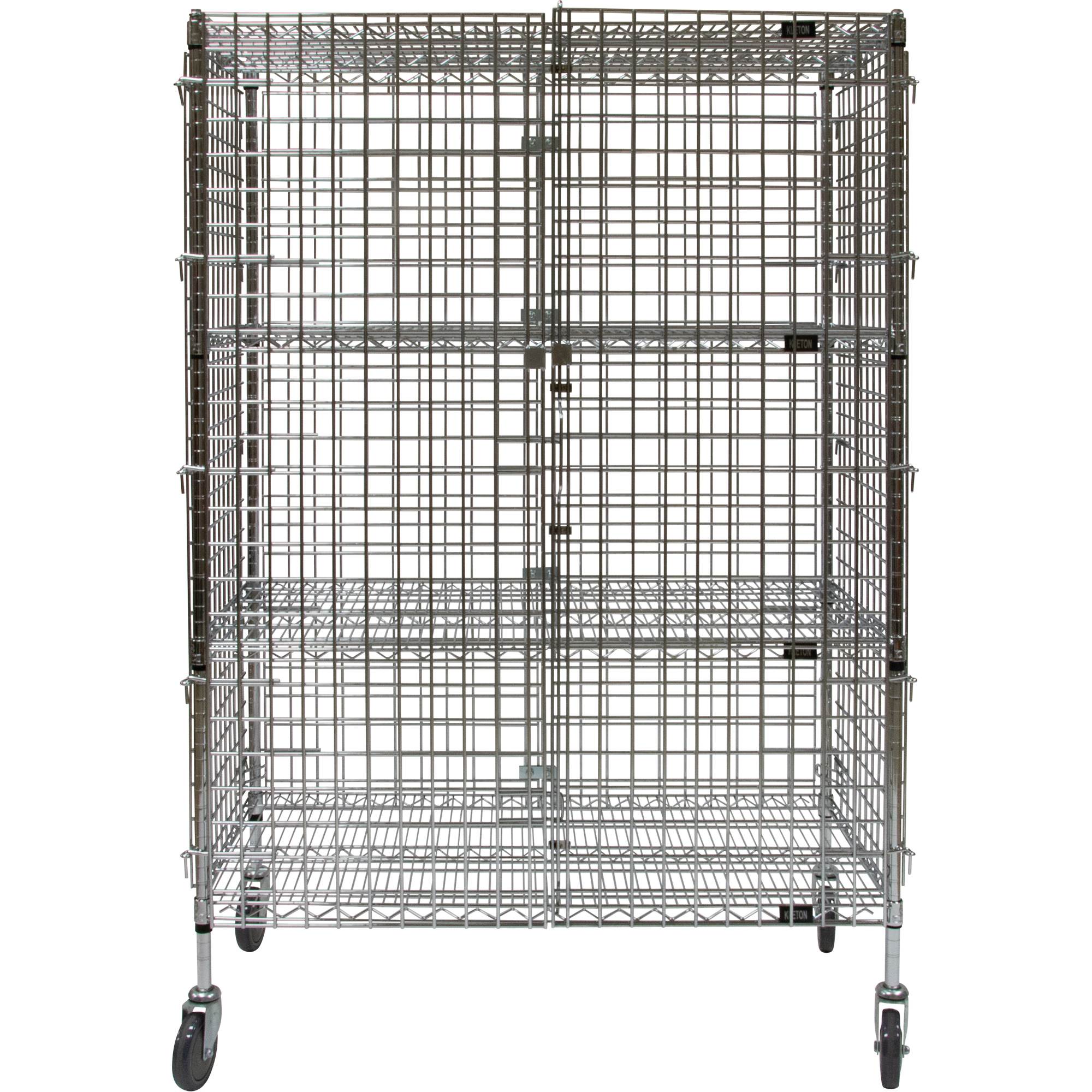 Chariot de sécurité, Chromé, 48" x 69" x 24", Capacité 500 lb