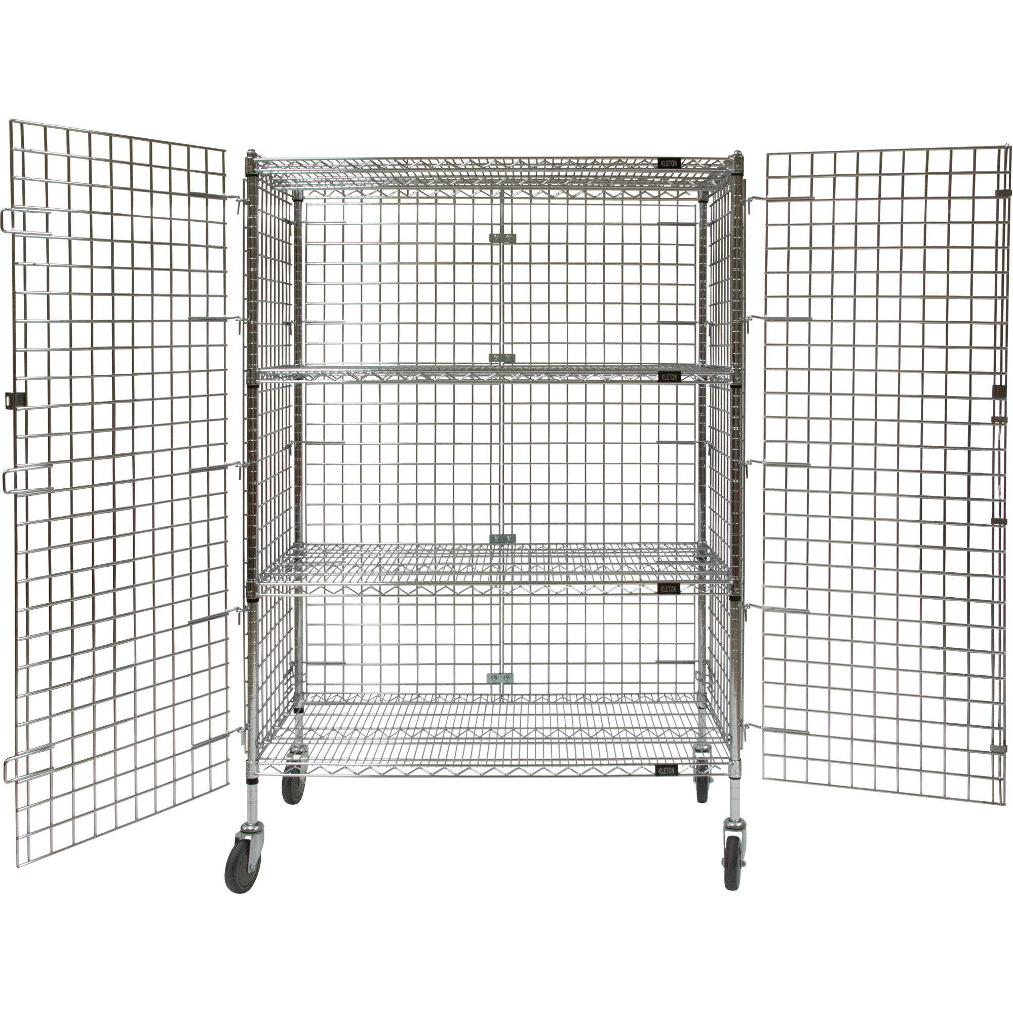 Chariot de sécurité, Chromé, 48" x 69" x 24", Capacité 500 lb – Image 2