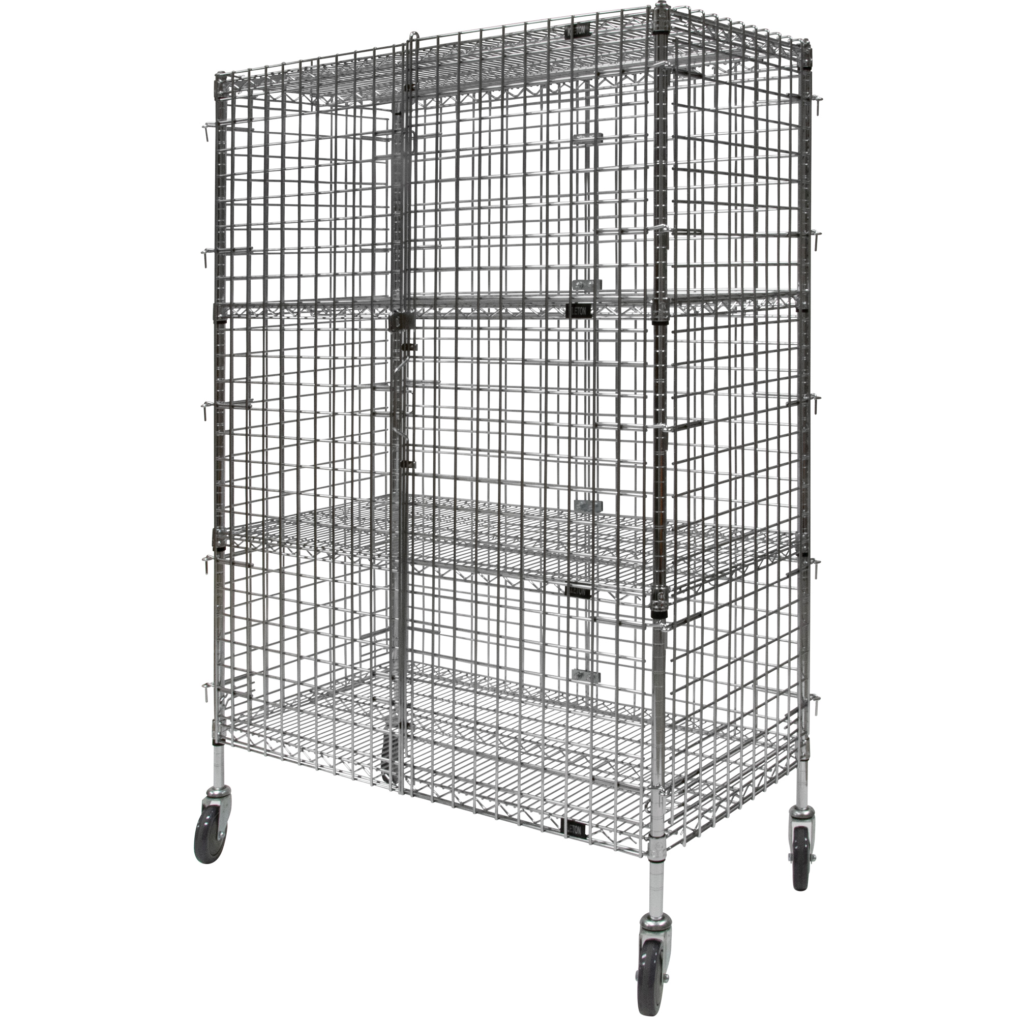 Chariot de sécurité, Chromé, 48" x 69" x 24", Capacité 500 lb – Image 3