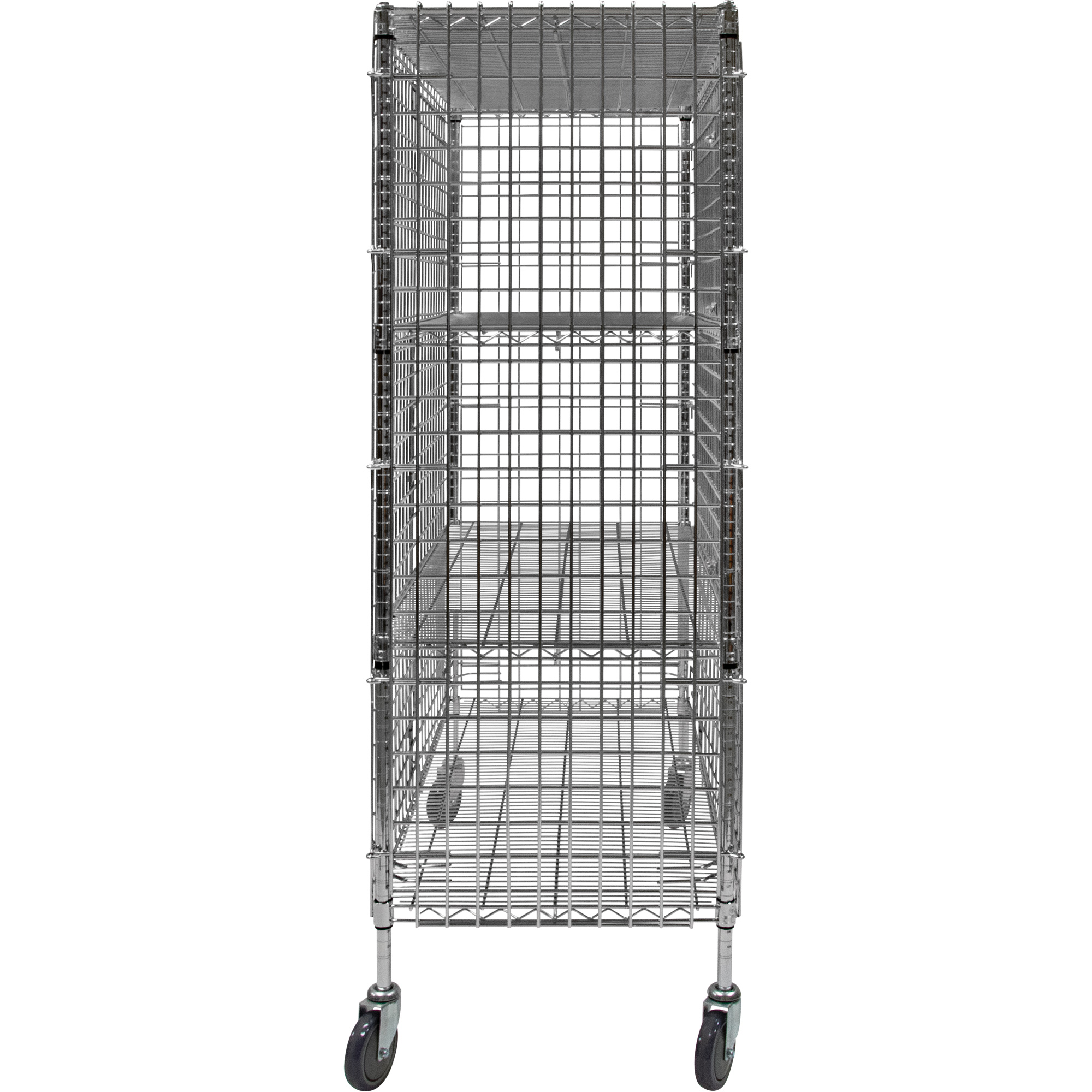 Chariot de sécurité, Chromé, 48" x 69" x 24", Capacité 500 lb – Image 4