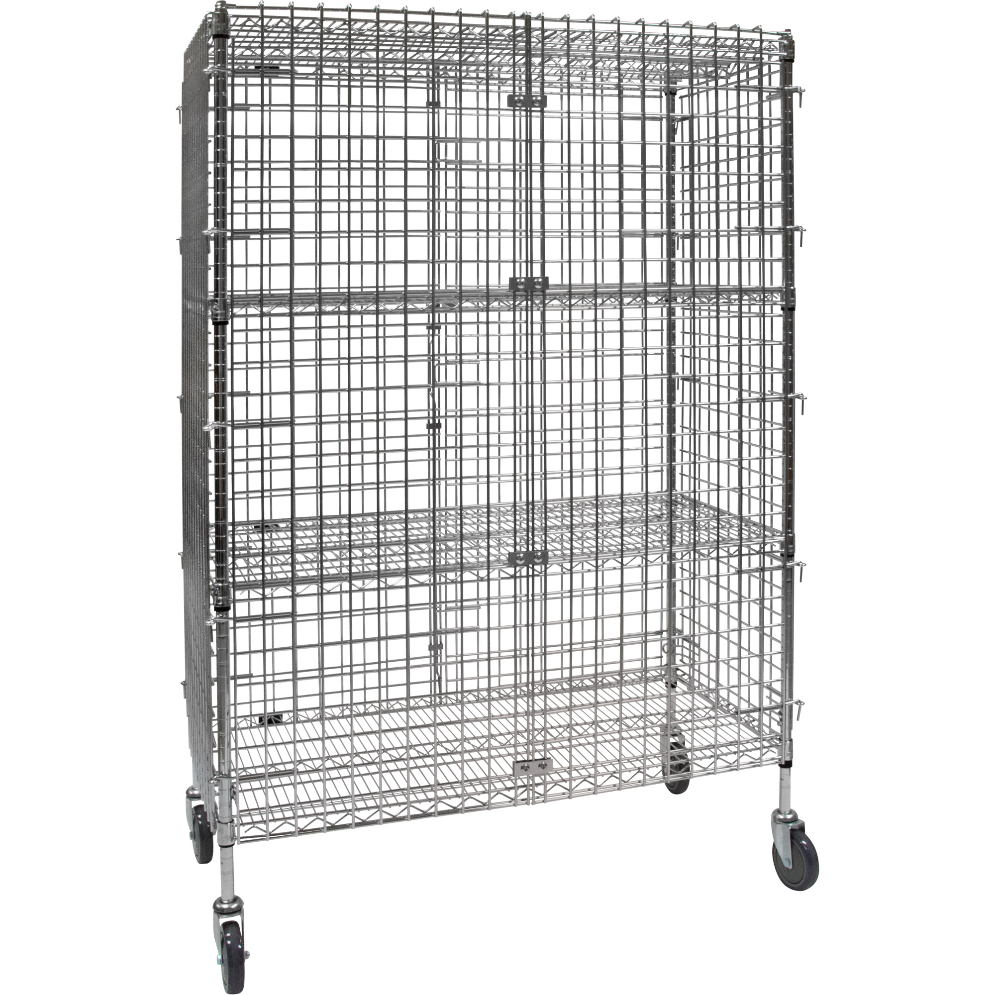 Chariot de sécurité, Chromé, 48" x 69" x 24", Capacité 500 lb – Image 5