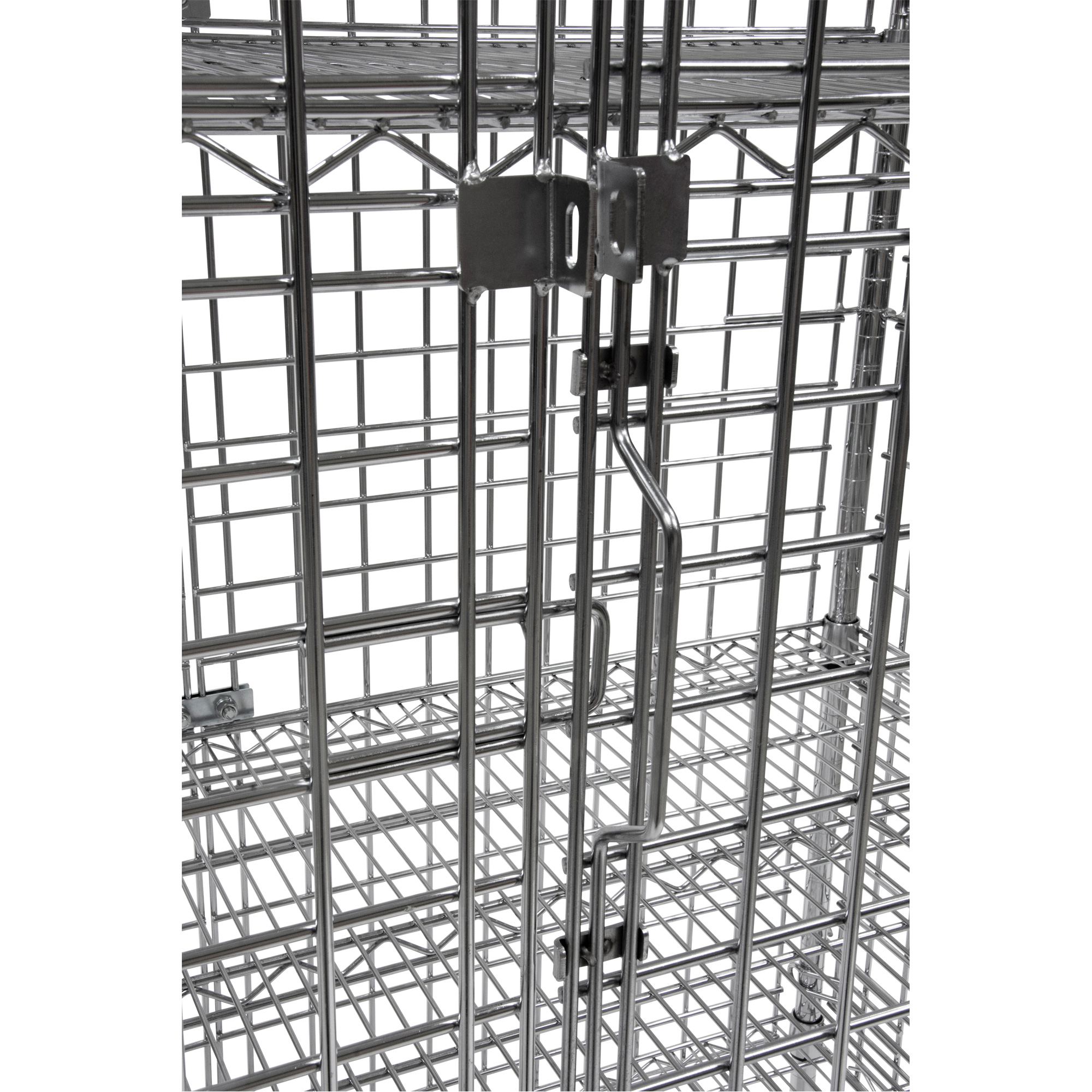 Chariot de sécurité, Chromé, 48" x 69" x 24", Capacité 500 lb – Image 6
