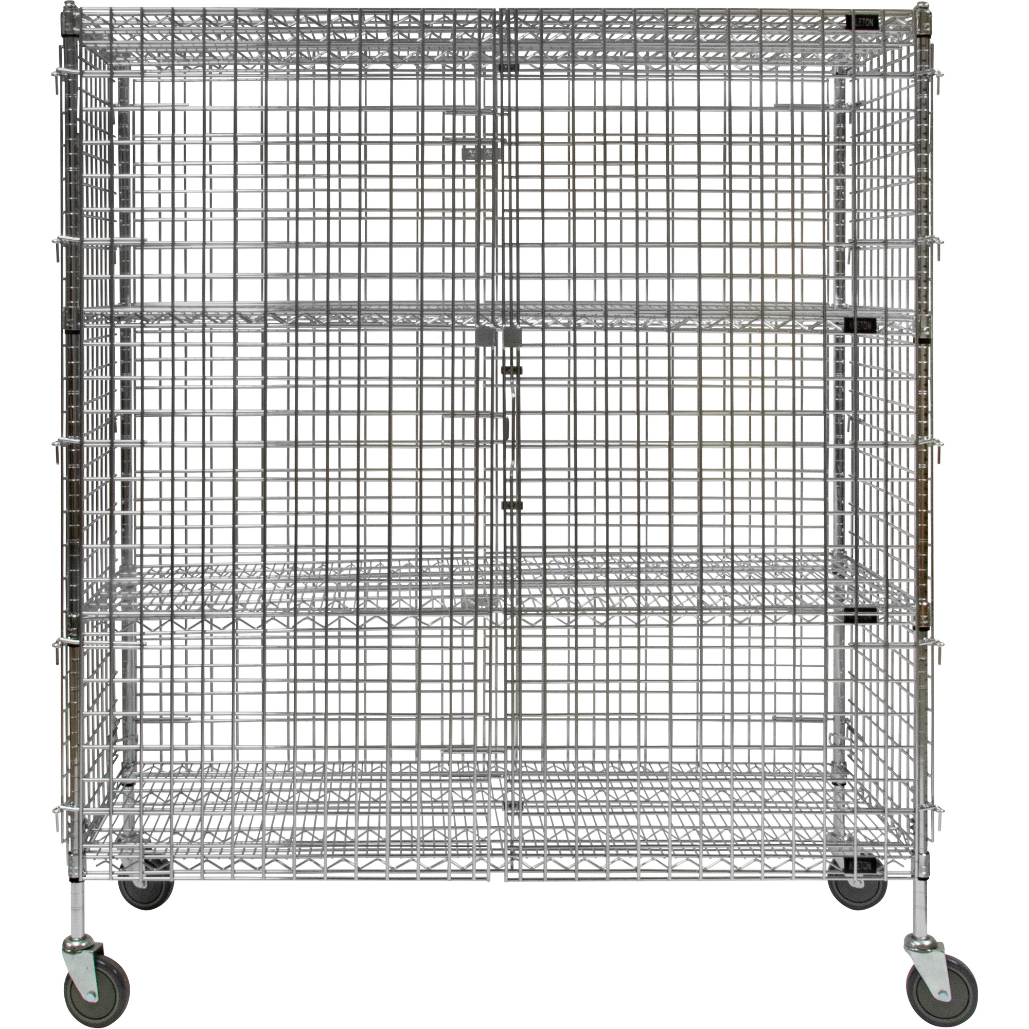 Chariot de sécurité, Chromé, 60" x 69" x 24", Capacité 500 lb