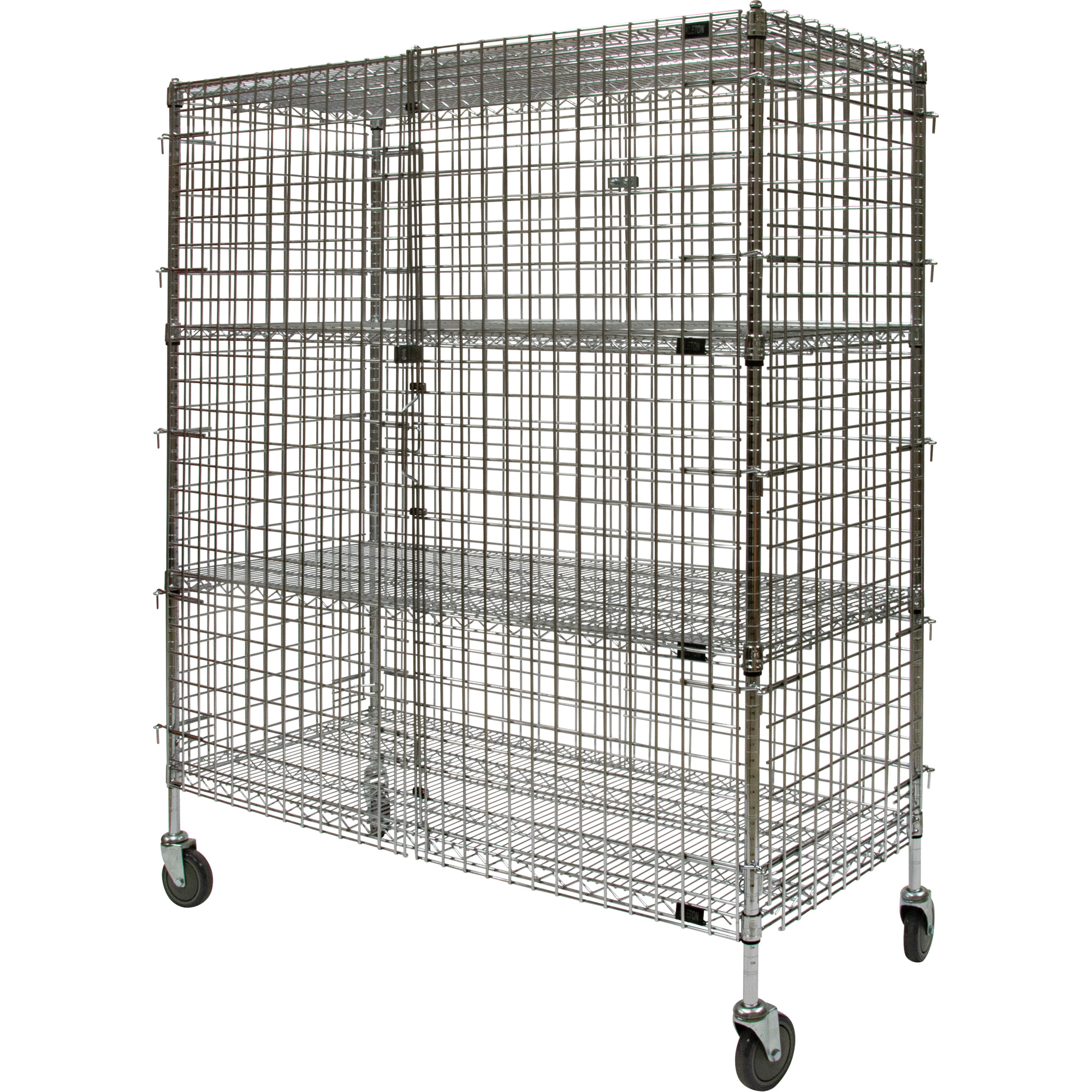 Chariot de sécurité, Chromé, 60" x 69" x 24", Capacité 500 lb – Image 3
