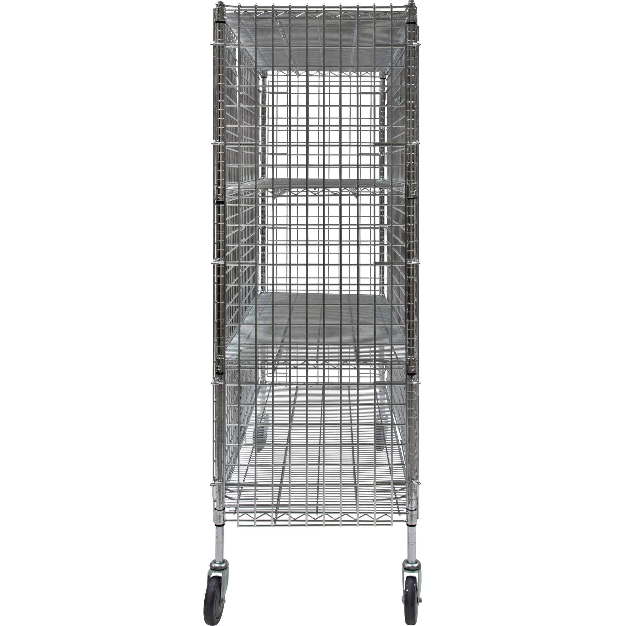 Chariot de sécurité, Chromé, 60" x 69" x 24", Capacité 500 lb – Image 4