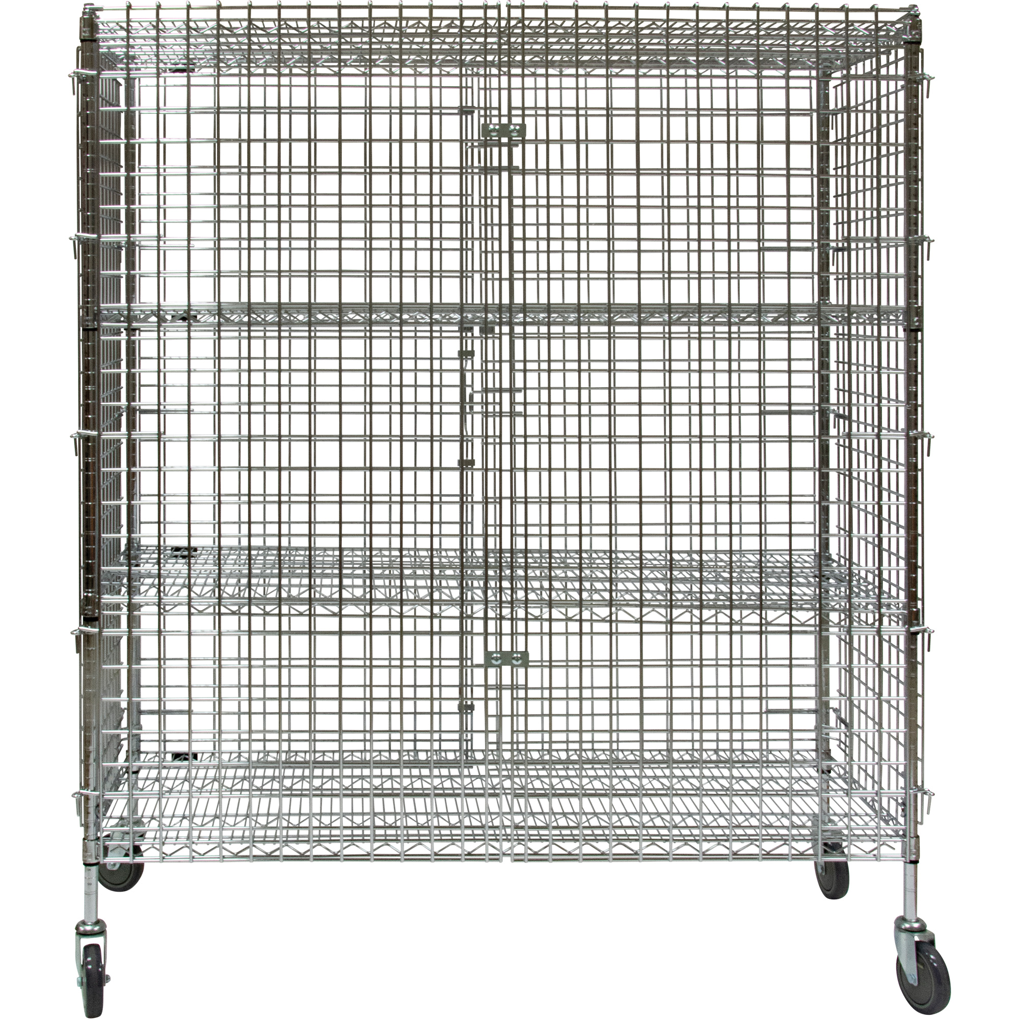 Chariot de sécurité, Chromé, 60" x 69" x 24", Capacité 500 lb – Image 5