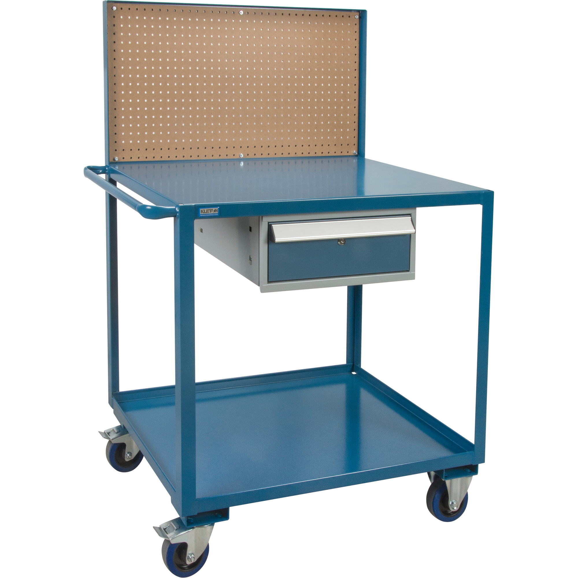 Chariot de service mobile, 2 Tiers, 24" la x 57" h x 40" p, Capacité 1200 lb