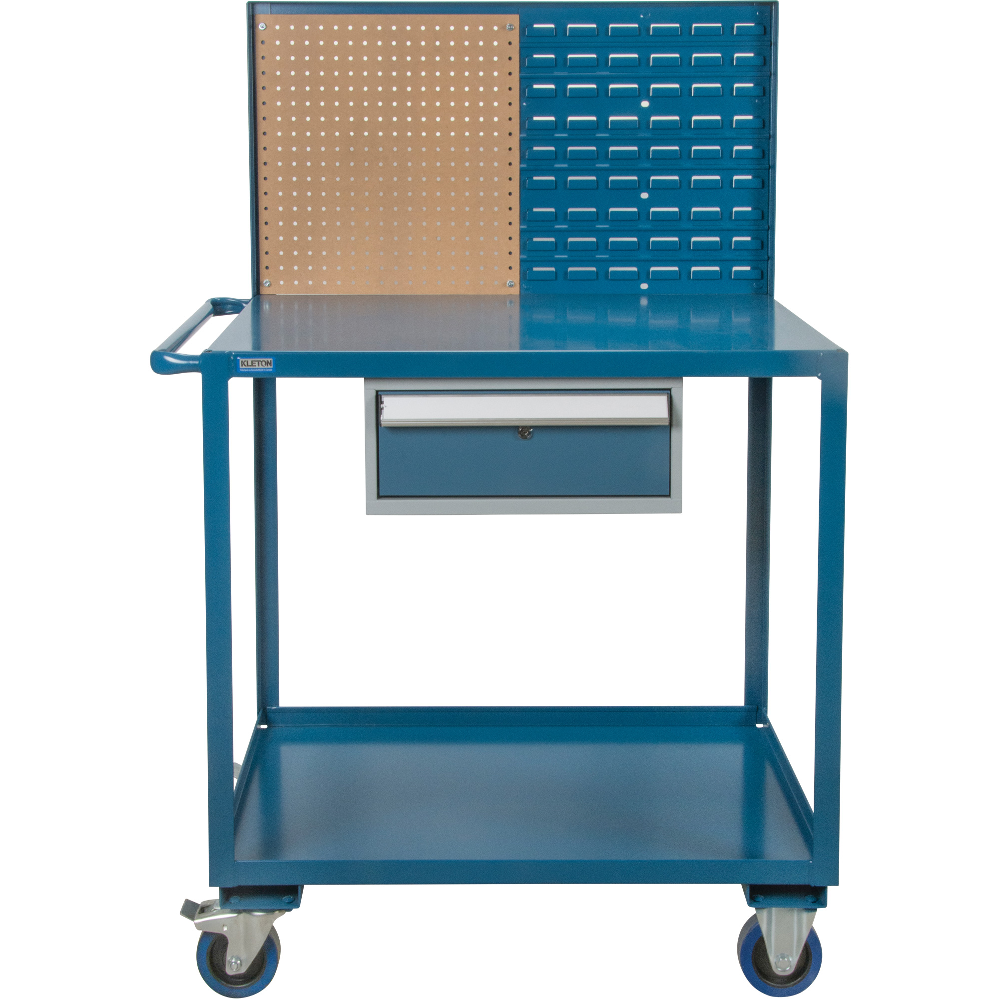 Chariot de service mobile, 2 Tiers, 24" la x 57" h x 40" p, Capacité 1200 lb – Image 2