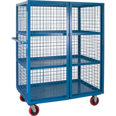 Chariot en treillis métallique, 3 niveaux, 51" lo x 32" la x 62,5" h, Cap. 2400 lb