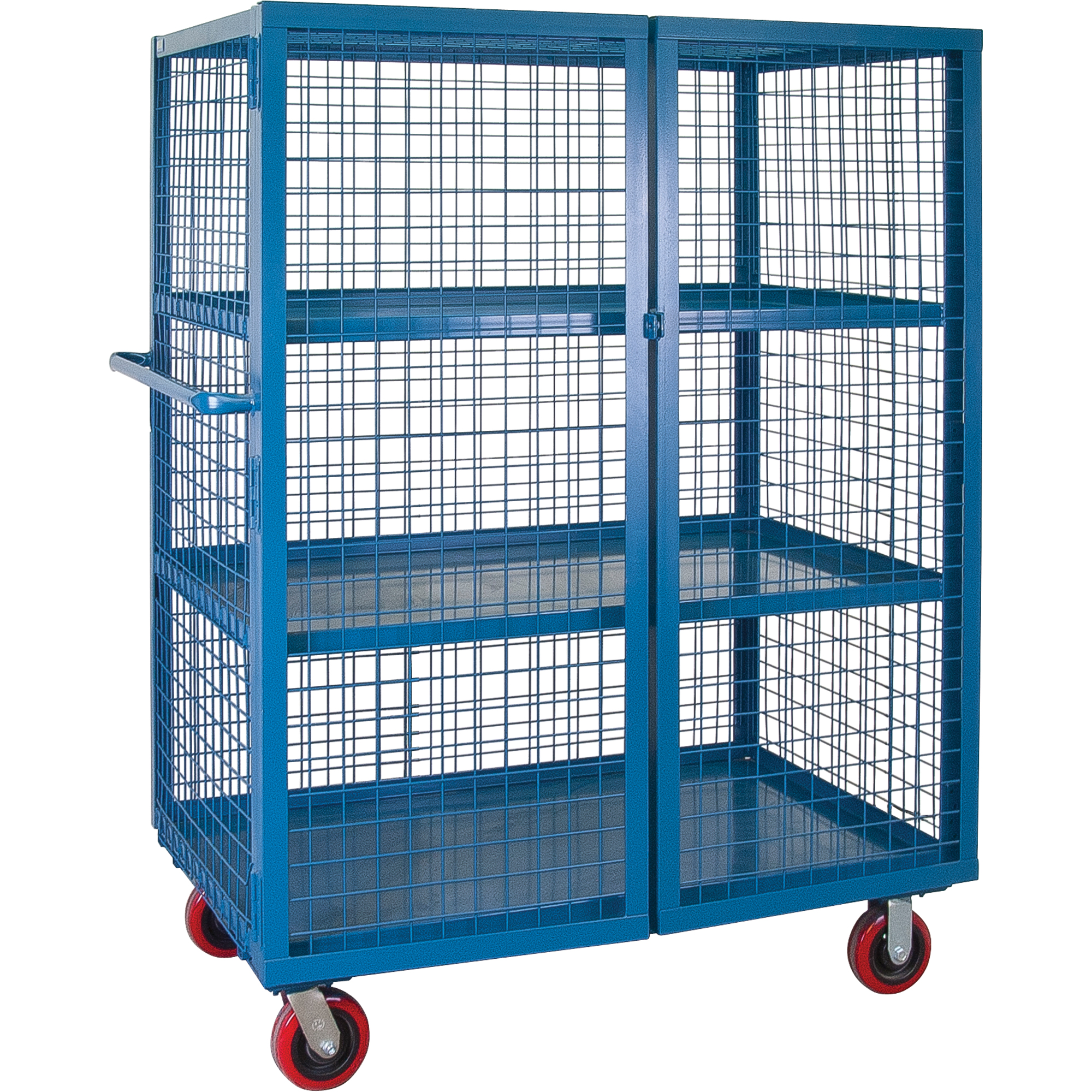 Chariot en treillis métallique, 3 niveaux, 51" lo x 32" la x 62,5" h, Cap. 2400 lb