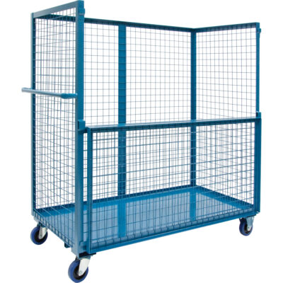 Chariot grillagé pour transport , Acier, 24" x 55" x 36", Capacité 1200 lb