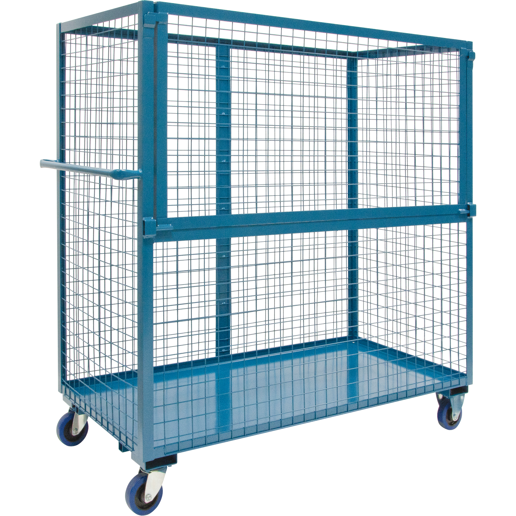 Chariot grillagé pour transport , Acier, 24" x 55" x 36", Capacité 1200 lb – Image 2