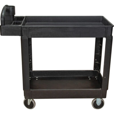 Chariot utilitaire, 2 tiers, 17-1/8" x 33-1/2" x 37-5/8", Capacité 550 lb