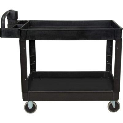 Chariot utilitaire, 2 tiers, 25-5/8" x 33-1/2" x 43-3/4", Capacité 550 lb