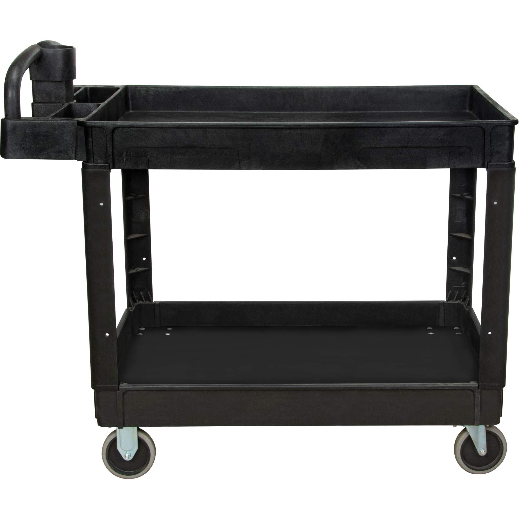 Chariot utilitaire, 2 tiers, 25-5/8" x 33-1/2" x 43-3/4", Capacité 550 lb