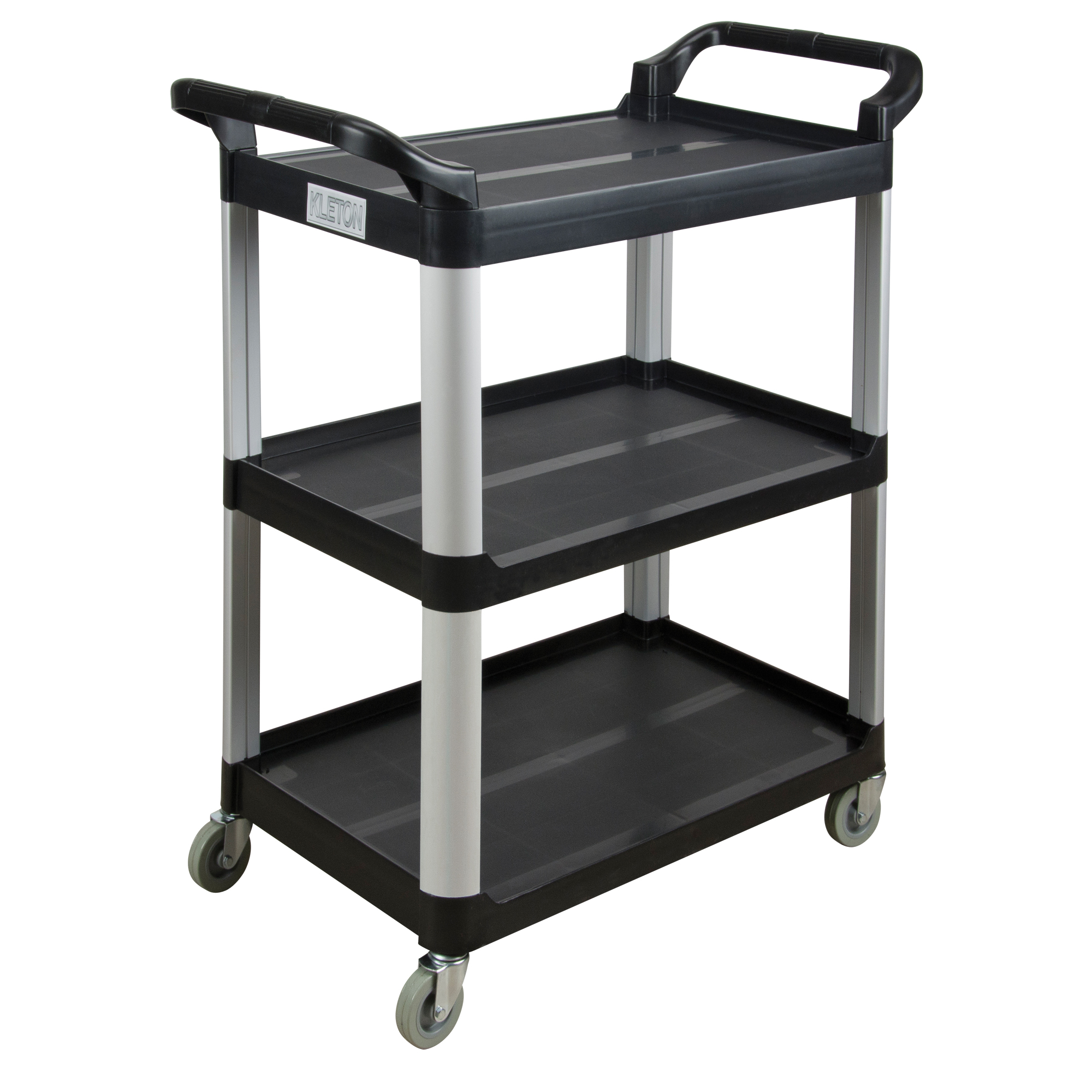 Chariot utilitaire, 3 tiers, 16-3/4" x 37" x 33-1/2", Capacité 250 lb