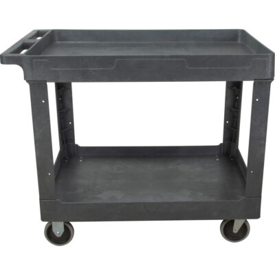 Chariot utilitaire pour l'entretien, 2 tiers, 24-5/8" x 32-1/2" x 40", Capacité 550 lb