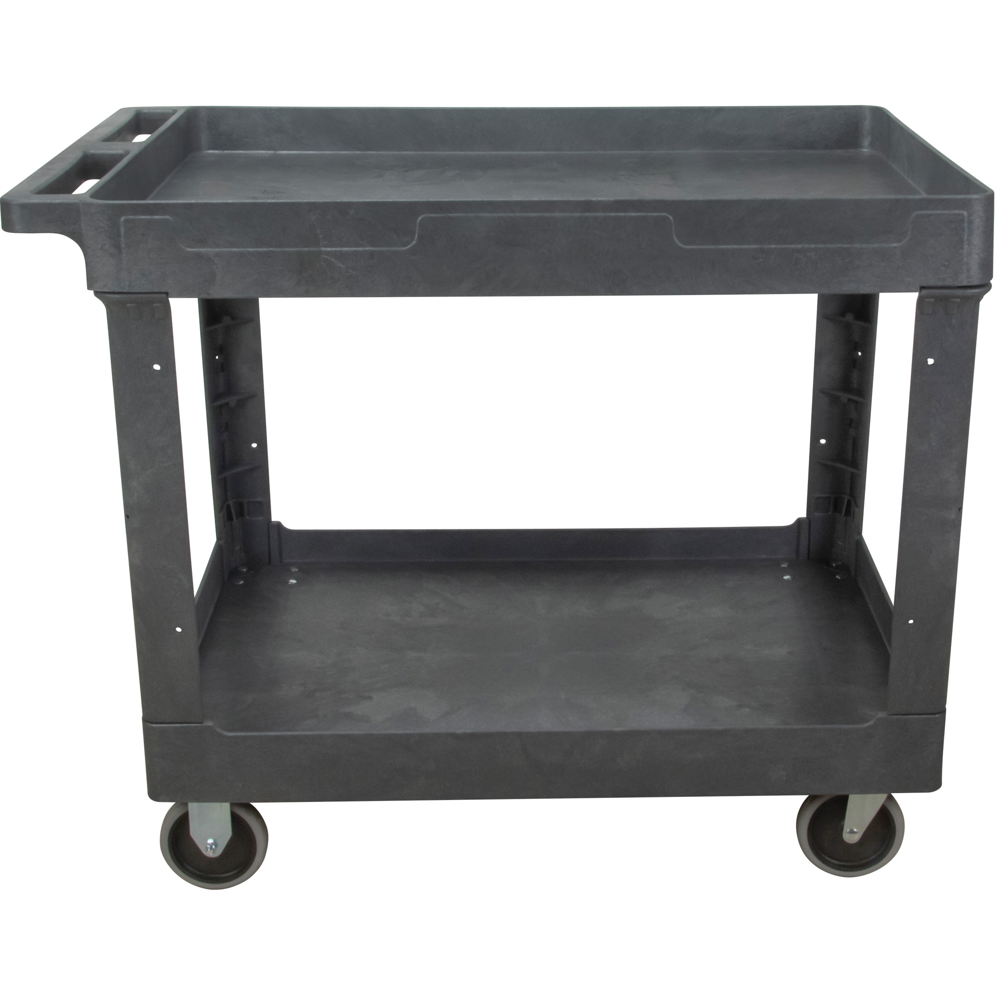 Chariot utilitaire pour l'entretien, 2 tiers, 24-5/8" x 32-1/2" x 40", Capacité 550 lb